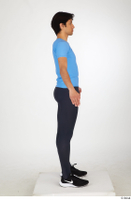  Jorge ballet leggings black sneakers blue t shirt dressed sports standing whole body 0015.jpg